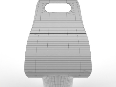 One Coffee Cup with Kraft Paper Holder 3D Model