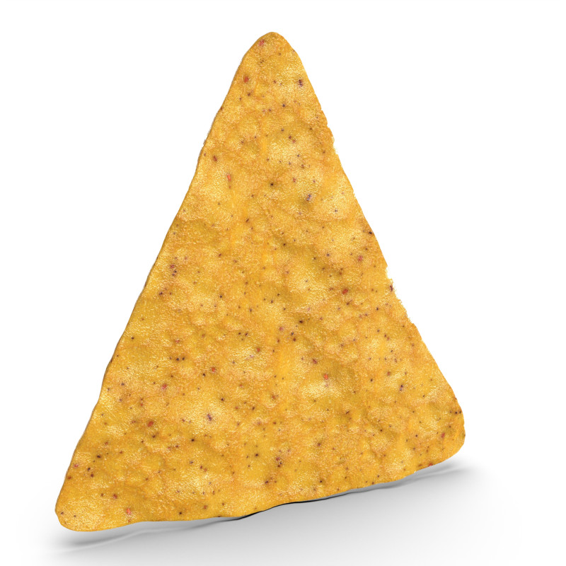 Realistic Nachos Tortilla Chip with Detailed Texture Model 3D .c4d .max .obj .3ds .fbx .stl .blend 