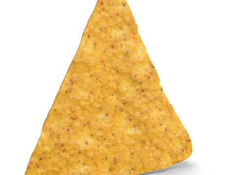 Realistic Nachos Tortilla Chip with Detailed Texture 3Dモデル