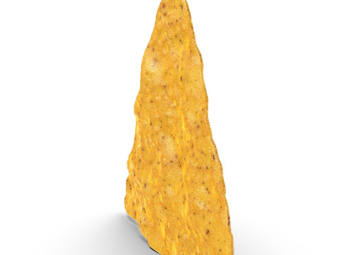 Realistic Nachos Tortilla Chip with Detailed Texture Model 3D