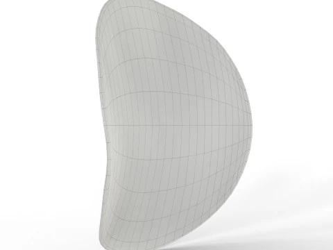 Realistic Ribbed potato chip with Detailed Texture 3D Model