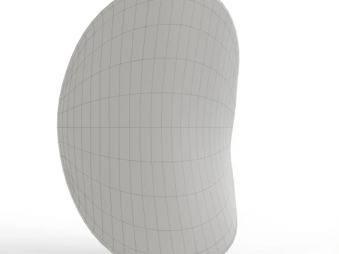 Realistic Ribbed potato chip with Detailed Texture 3D Model