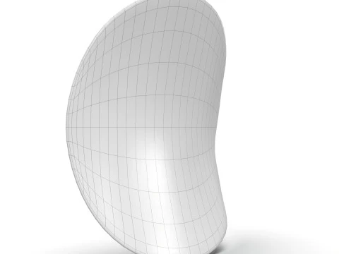 Realistic Potato Chip with Detailed Texture 3D Model