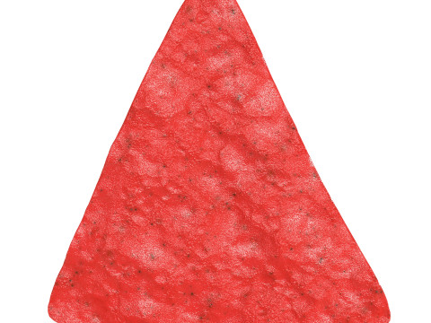 Realistic Red Nachos Tortilla Chip with Detailed Texture 3Dモデル