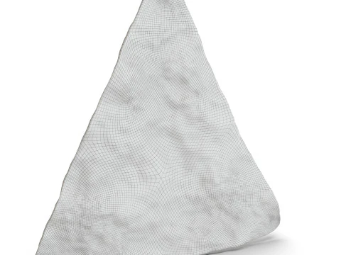 Realistic Red Nachos Tortilla Chip with Detailed Texture 3D Model