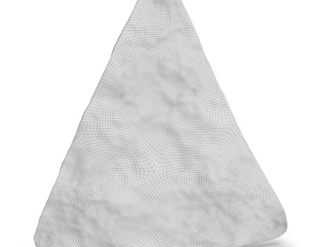 Realistic Red Nachos Tortilla Chip with Detailed Texture 3Dモデル