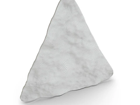 Realistic Red Nachos Tortilla Chip with Detailed Texture 3D Model