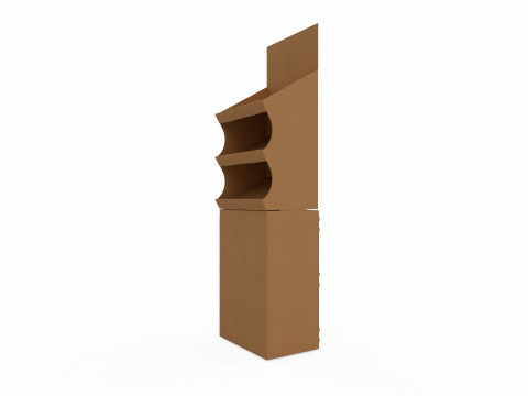 Point of Sale Cardboard Display Stand 3D 모델