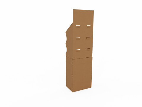 Point of Sale Cardboard Display Stand 3D 모델