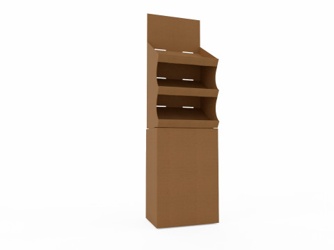Point of Sale Cardboard Display Stand 3D 모델