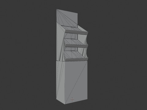 Point of Sale Cardboard Display Stand 3D 모델