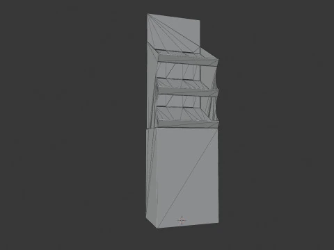 Point of Sale Cardboard Display Stand 3D Model