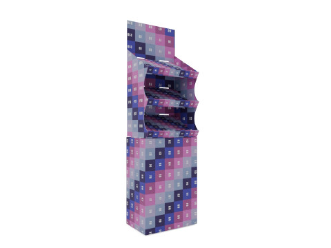 Point of Sale Cardboard Display Stand 3D 모델