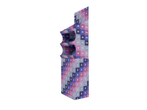 Point of Sale Cardboard Display Stand 3D Model