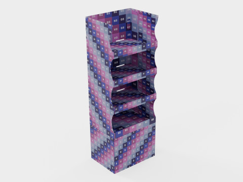 Point of Sale Cardboard Display Stand Modèle 3D
