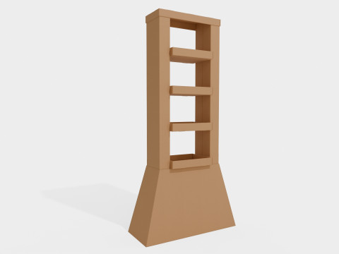 Point of Sale Cardboard Display Stand 3D Model