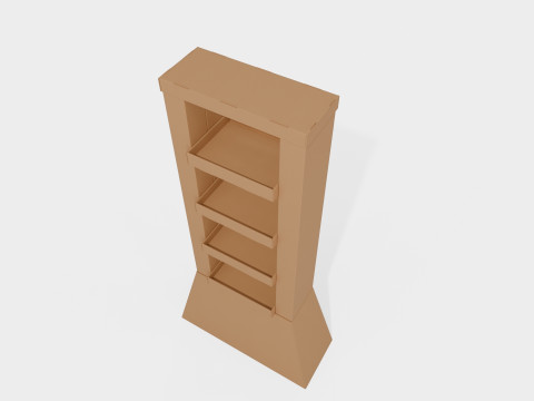 Point of Sale Cardboard Display Stand 3D Model