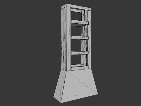 Point of Sale Cardboard Display Stand 3D Model