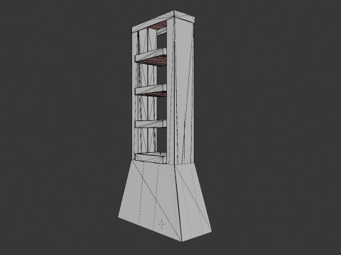 Point of Sale Cardboard Display Stand 3D Model