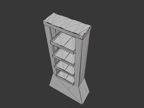 Point of Sale Cardboard Display Stand 3D Model