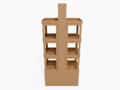 Point of Sale Cardboard Display Stand Model 3D