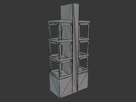 Point of Sale Cardboard Display Stand 3D Model