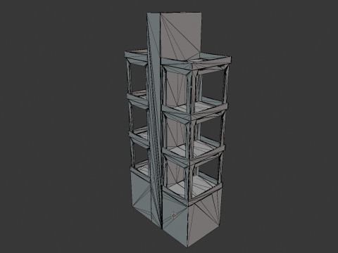 Point of Sale Cardboard Display Stand Model 3D