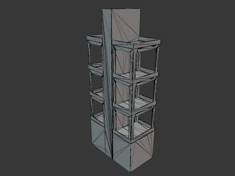 Point of Sale Cardboard Display Stand 3D Model