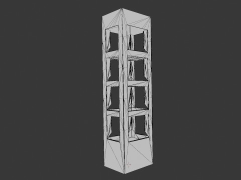 Point of Sale Cardboard Display Stand 3D Model