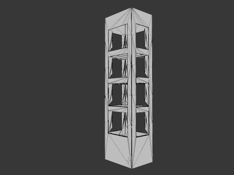 Point of Sale Cardboard Display Stand 3D Model