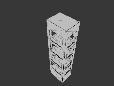 Point of Sale Cardboard Display Stand 3D Model