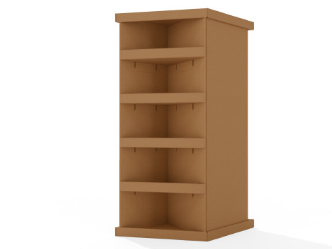 Point of Sale Cardboard Display Stand 3D Modell