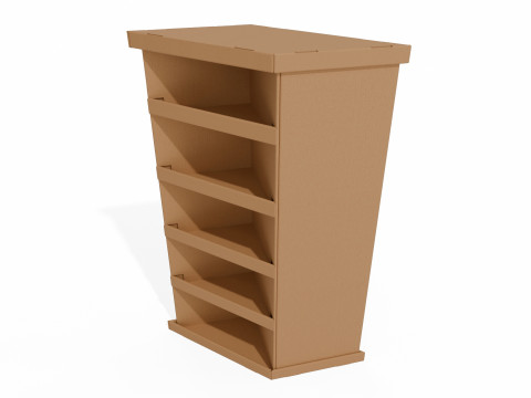 Point of Sale Cardboard Display Stand Modèle 3D