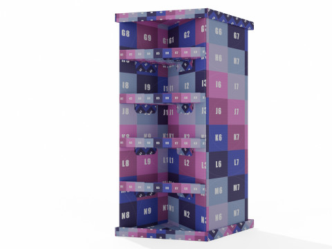 Point of Sale Cardboard Display Stand Modèle 3D