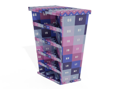 Point of Sale Cardboard Display Stand Modèle 3D