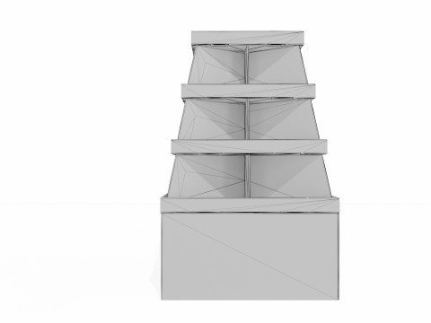 Point of Sale Cardboard Display Stand 3D Modell