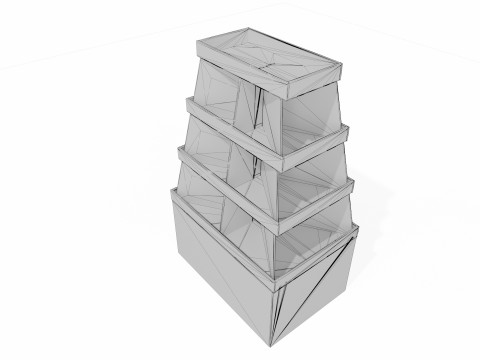 Point of Sale Cardboard Display Stand 3D Modell