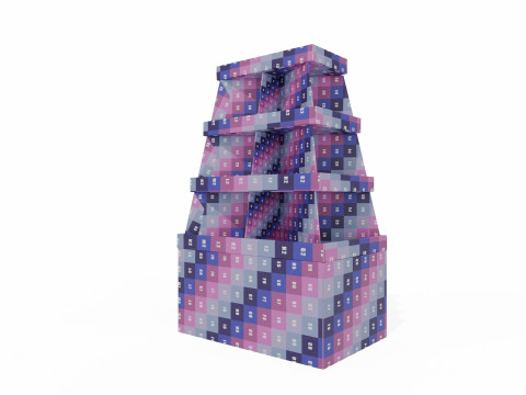 Point of Sale Cardboard Display Stand 3D Modell