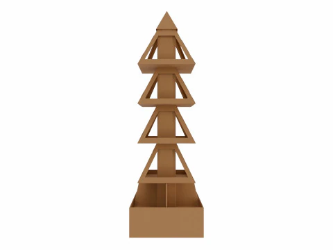 Pr&eacute;sentoir en carton pour point de vente Modèle 3D