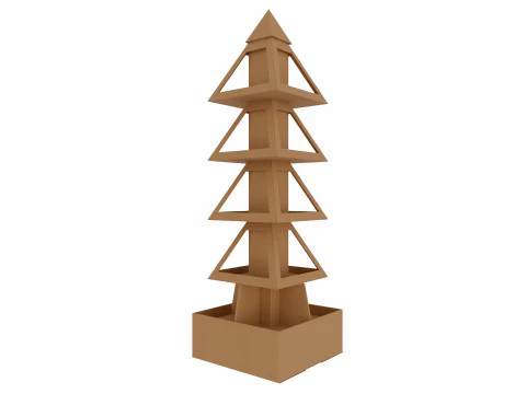Pr&eacute;sentoir en carton pour point de vente Modèle 3D