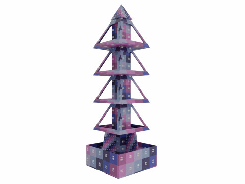 Point of Sale Cardboard Display Stand 3D 模型