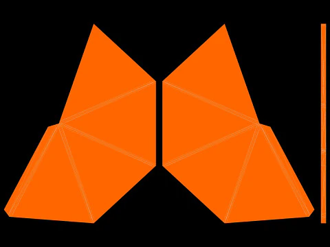 Pr&eacute;sentoir en carton pour point de vente Modèle 3D