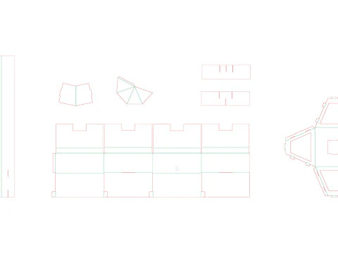 Pr&eacute;sentoir en carton pour point de vente Modèle 3D