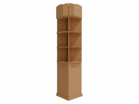 Point of Sale Cardboard Display Stand 3D Model