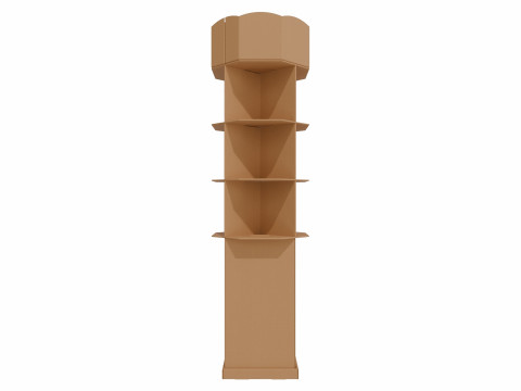 Point of Sale Cardboard Display Stand 3D Модель