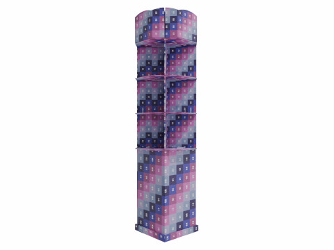 Point of Sale Cardboard Display Stand 3D Модель