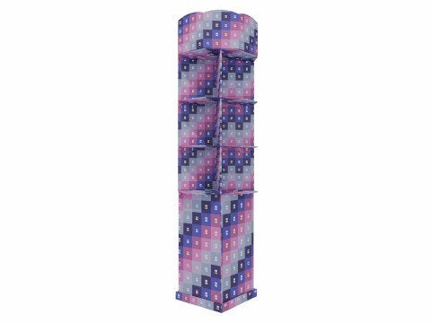 Point of Sale Cardboard Display Stand 3D Модель