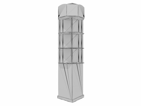 Point of Sale Cardboard Display Stand 3D Модель