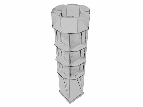 Point of Sale Cardboard Display Stand 3D Модель