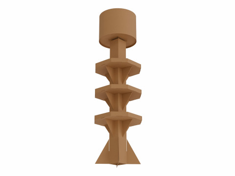 Point of Sale Cardboard Display Stand Model 3D